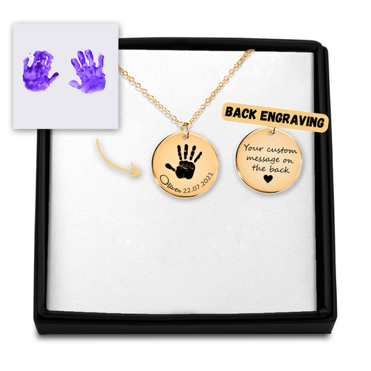 Real Hand Print Necklace